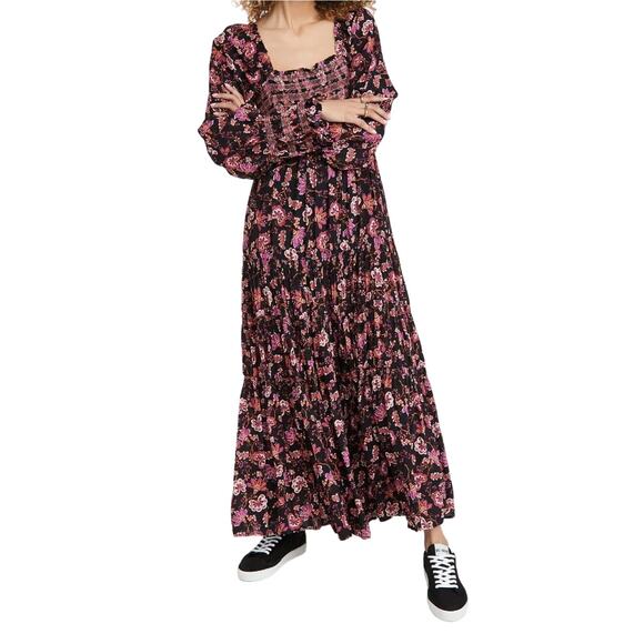 Free People Sweet Escape Maxi Dress XS Boho Prairie Floral Cottagecore Festival - Picture 14 of 16